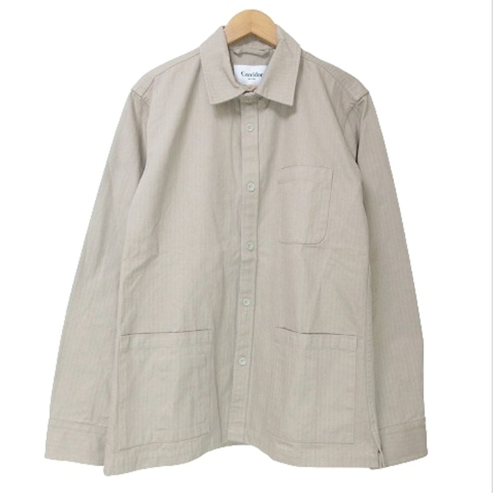 BNWT Corridor Overshirt Long Sleeve Made in USA Herringbone S MiUSA